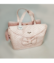 Pink and faux fur mattressed bag Ehgia