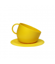 GV0162-GL Gamelle mug with under cup Yellow United pets
