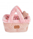 AU7374 Cart Desarae Basket Bed Pinkaholic Pink