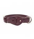 HI1043-BO Simili necklace Leather Bordeaux Mokka Ferribiella