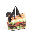 FW15213BLK Sac Foodtaste Dogbag I Love My Dog