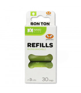 MG080100-VE Refill bag at Ramasse Crotte Biodegradable Green United Pets