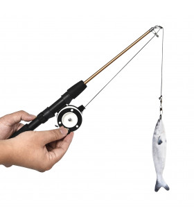 Jouet Canne à pêche pour chat avec moulinet Fishing Rod Freedog