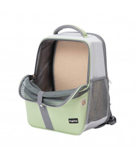 Spacious and airy backpack For dog and cat Everest Green Amande Freedog