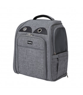 Spacious and stretchy backpack For dog and cat Grey Fuji Freedog
