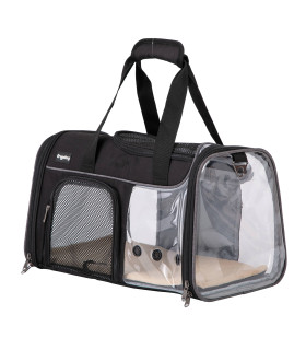 Transparent Carriage Bag Black With Liseret Grey JFK Freedog
