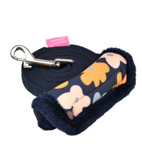 AL7731 Navy Nylon Leave With Printed Handle Year 70 Heather Pinkaholic
