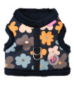 HJ7731 Harness Furnished Jacket Printed Year 70 Navy Heather Pinkaholic