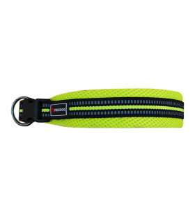 Sport Necklace in bicolored nylon Yellow fluo and black Freedog