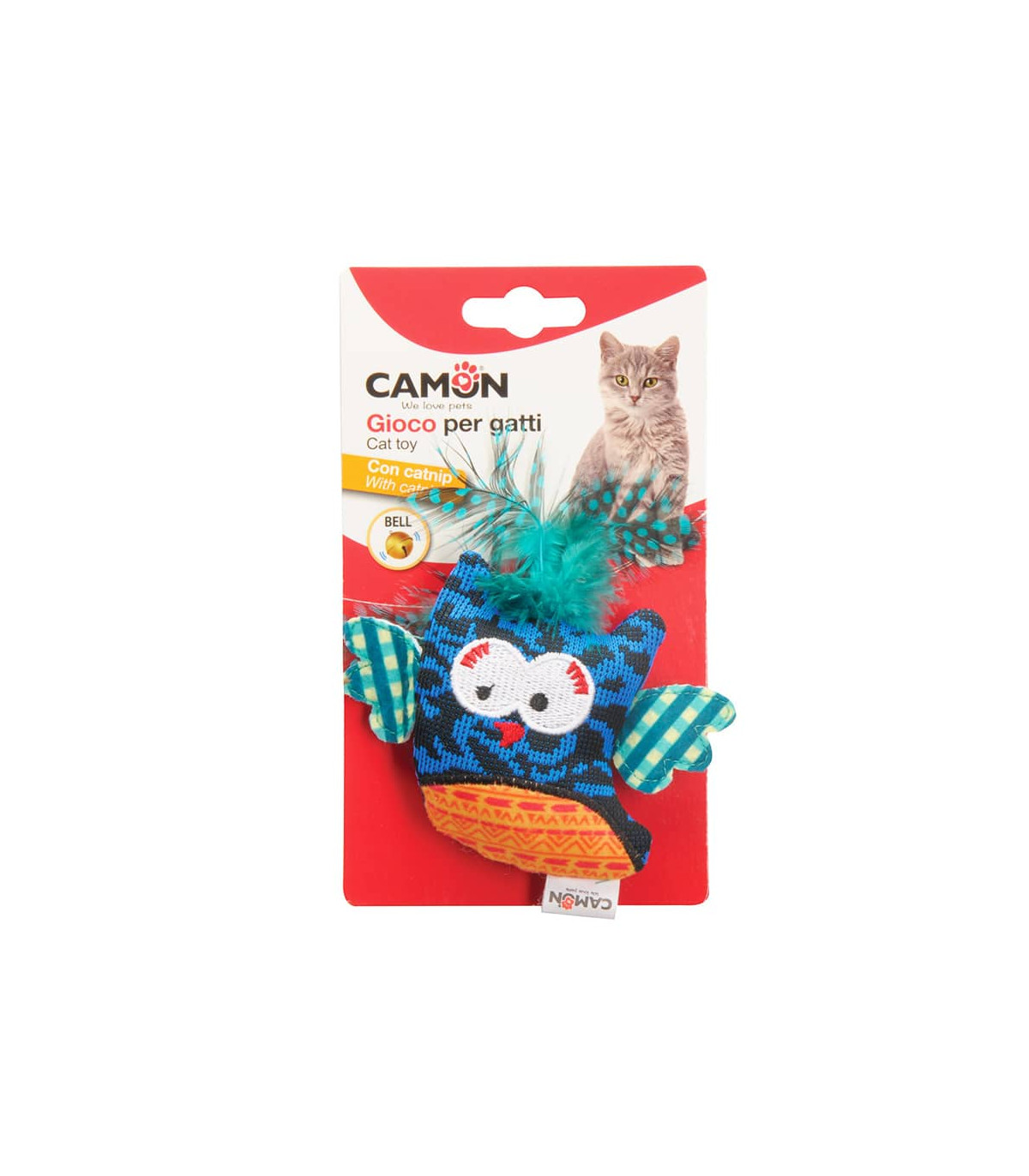 AG0365 Jouet pour chat oiseaux colorés avec catnip Camon - Un chien dans le  Marais