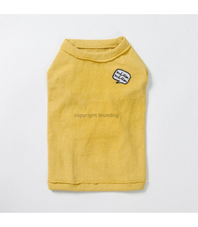Tee-shirt Louisdog Play/Sleeveless Yellow