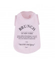 T-shirt LouisDog Brunch in New-York Pink