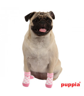 SO073 Chaussettes Puppia Angel Heart Pink