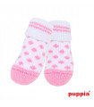 SO1175 Socks Puppia Polka Dots White