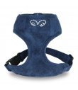 HA193 Harnais Puppy Angel DU ANGIONE Suede Harness Navy 755
