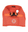 HB1529 Brain harness B Puppia Dotty Harness Orange
