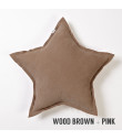 Coussin Louisdog My Star Wood Brown+Pink