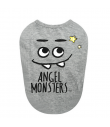 TS585 Tee-shirt Puppy Angel Monsters Sleeveless Grey