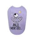 TS585 Tee-shirt Puppy Angel Monsters Sleeveless Purple