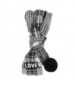 AC451 Pom Pom Scarf scarf Puppy Angel Black