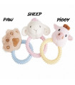 AD051/C Jouet Plush Dog Toy With TPR Ring Camon