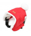 AC443 Bonnet Padding Hat Puppy Angel Red