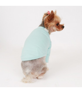 TS304 Tee-shirt Puppy Angel Daily Long Sleeve Blue 705