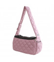 CA078 Sling Bag Luxury Quiltted Sling Carrier Puppy Angel Pink 508