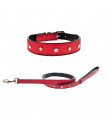 CE123 Pack Necklace + Leashes Ferribiella Red