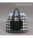 Furaround Bag Check white Grey Plaid Louisdog