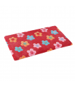 Soft carpet Double Face Plain Mat printed Red Flower O lalapets A54