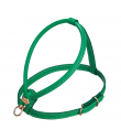 Green Leather Round Harness Camon